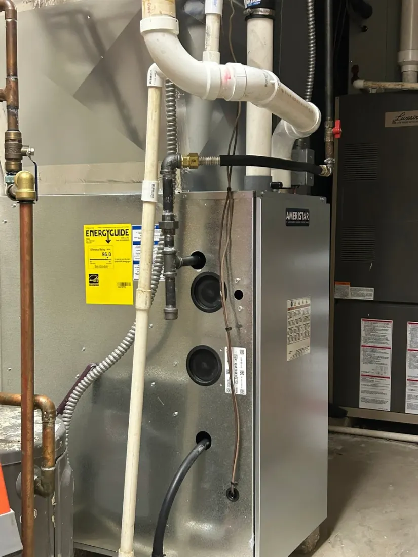 Furnace diagnostic on a gas furnace and piping in a New Paris, OH home